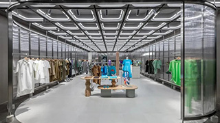 服装店装修|小型服装店装修风格的简约光学之美